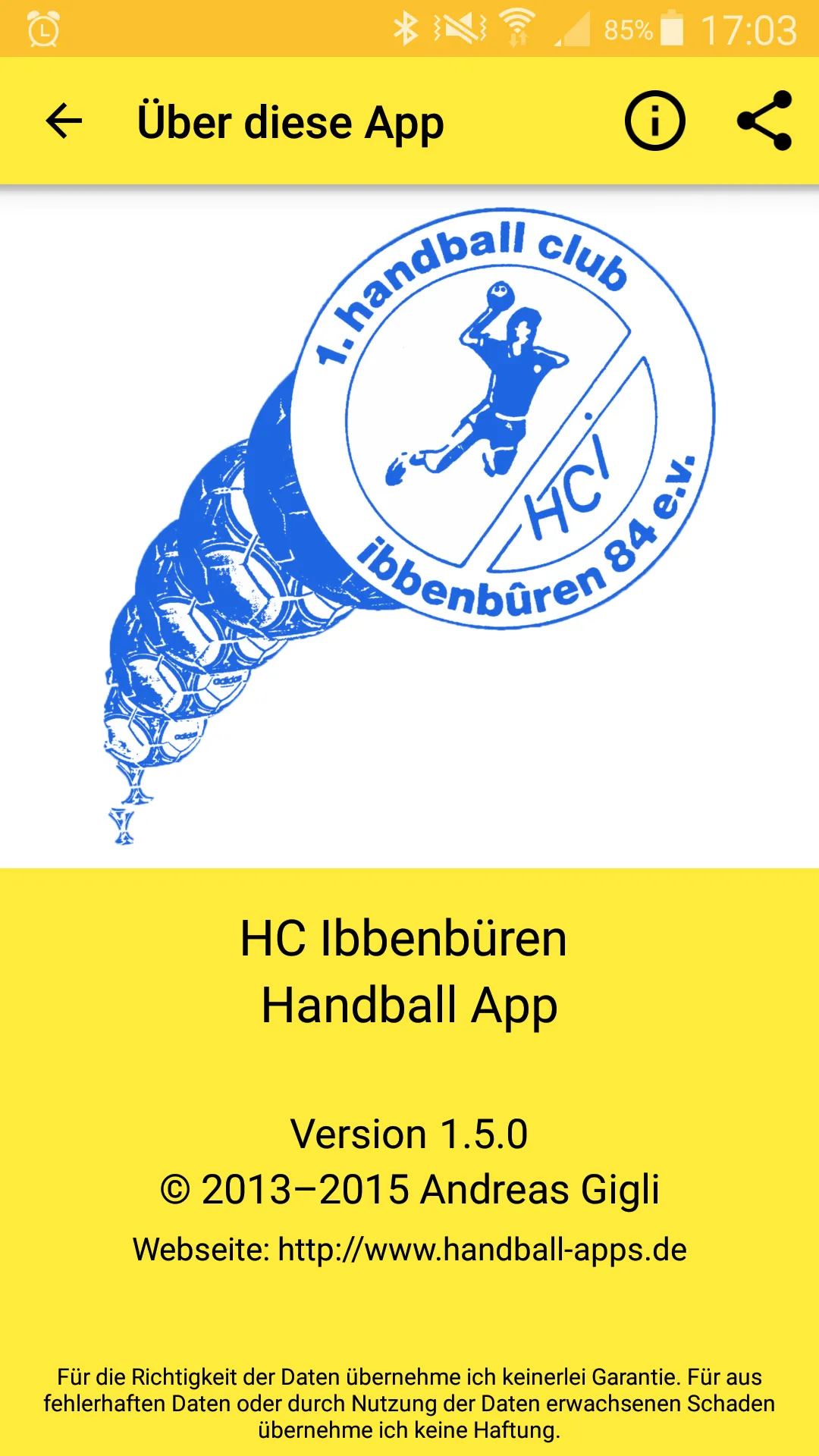 SG Handball Ibbenbüren | Indus Appstore | Screenshot