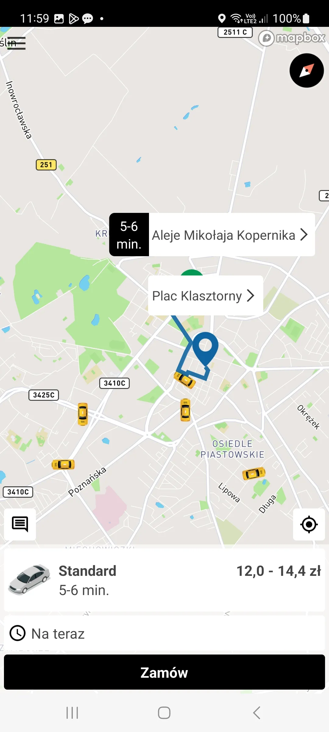 Yellow Taxi Inowrocław | Indus Appstore | Screenshot