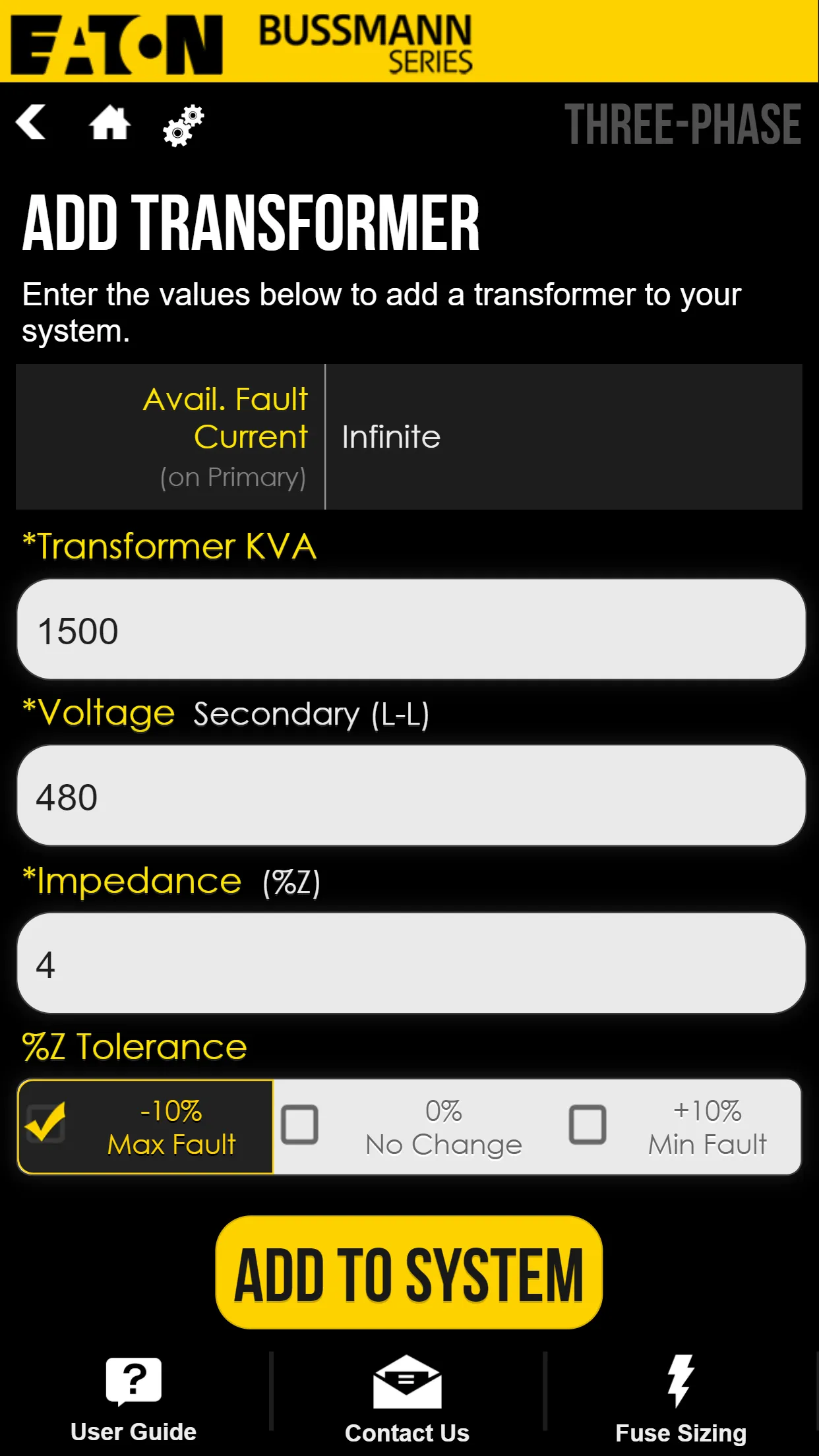 Fault Current Calculator | Indus Appstore | Screenshot