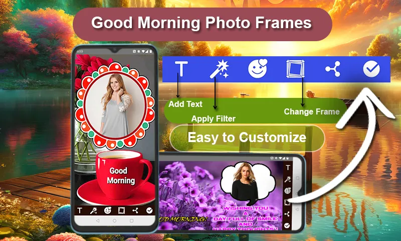 Good Morning Photo Frames | Indus Appstore | Screenshot