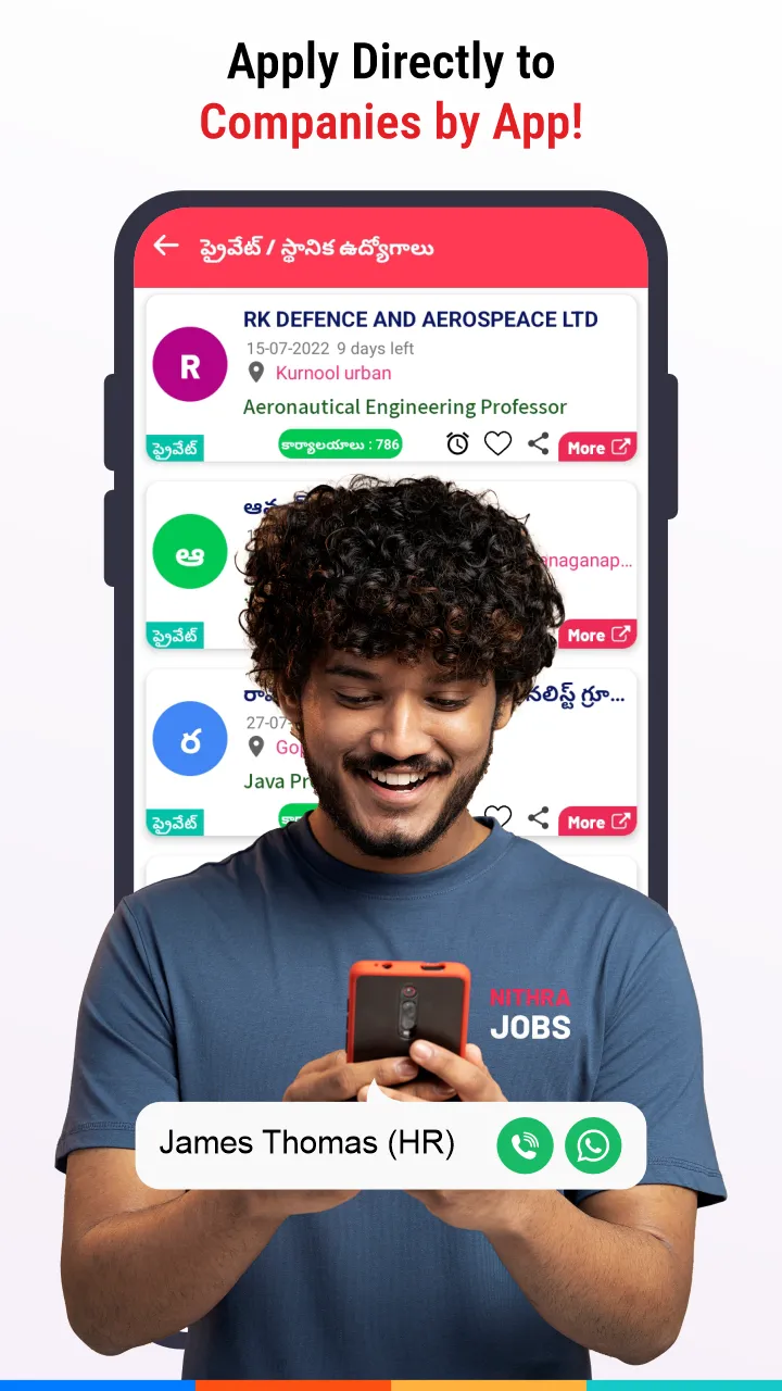 Nithra Jobs Search App Telugu | Indus Appstore | Screenshot
