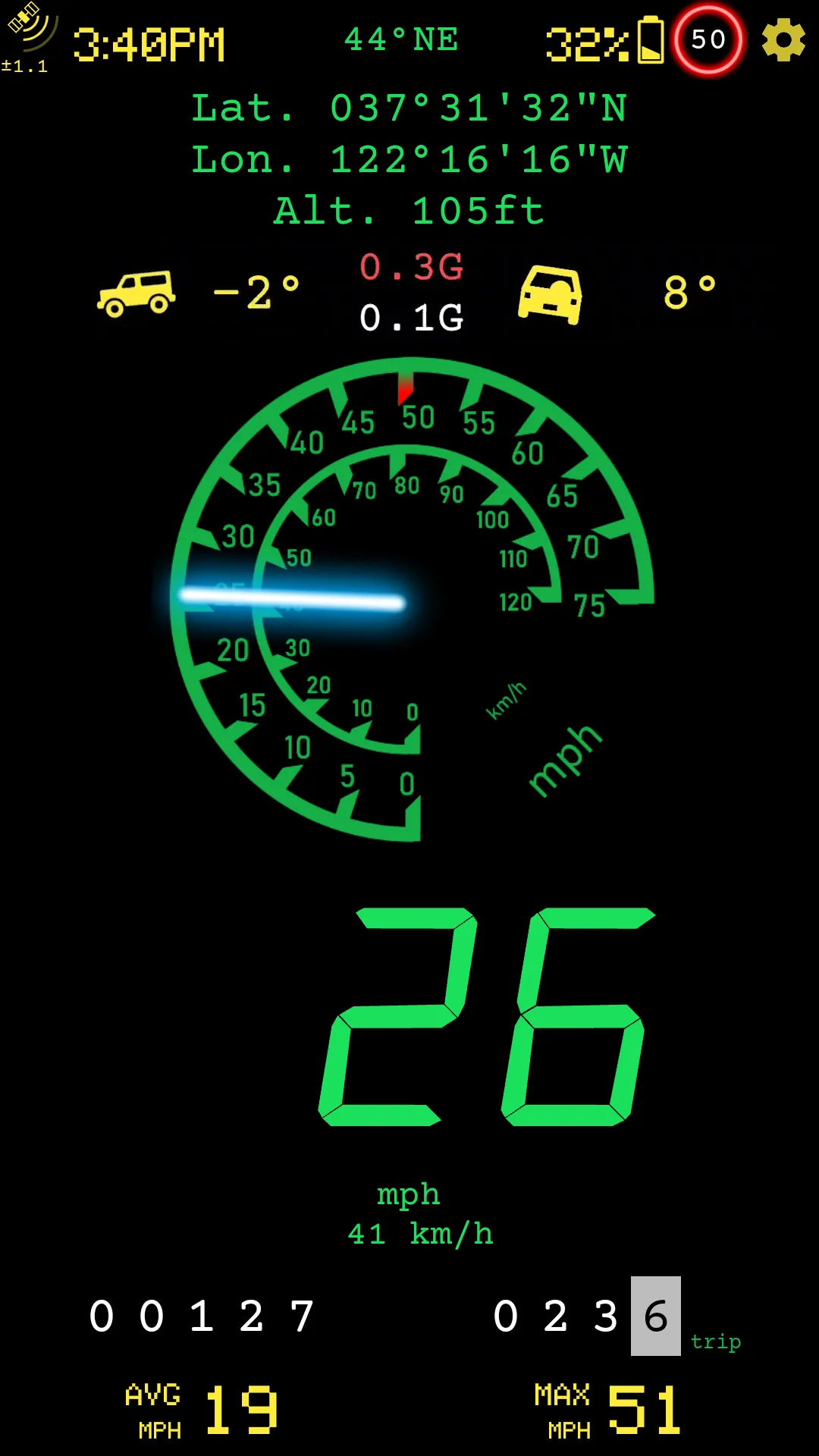 GPS Speedometer Premium | Indus Appstore | Screenshot