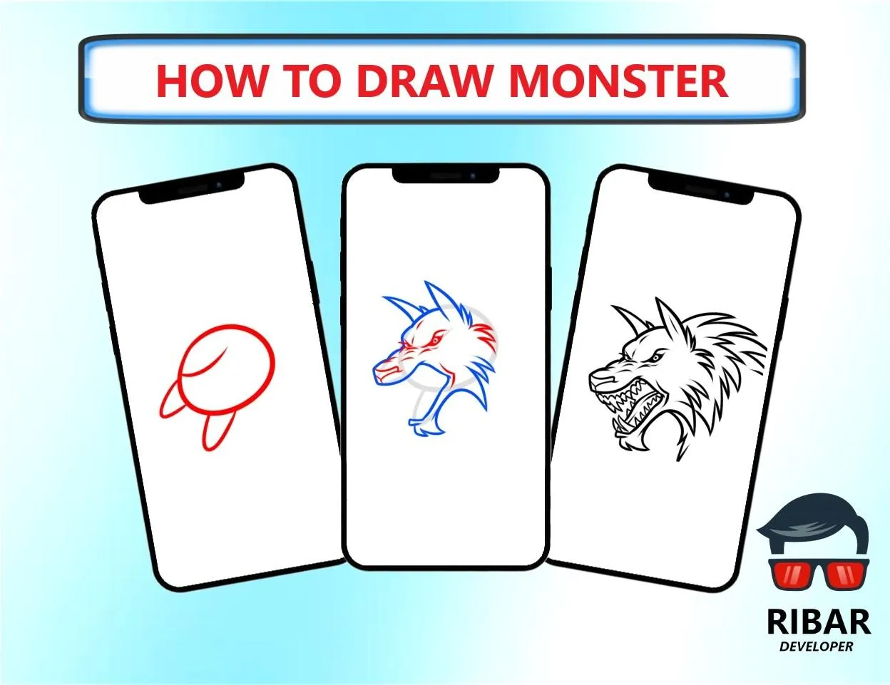 How To Draw Monster | Indus Appstore | Screenshot