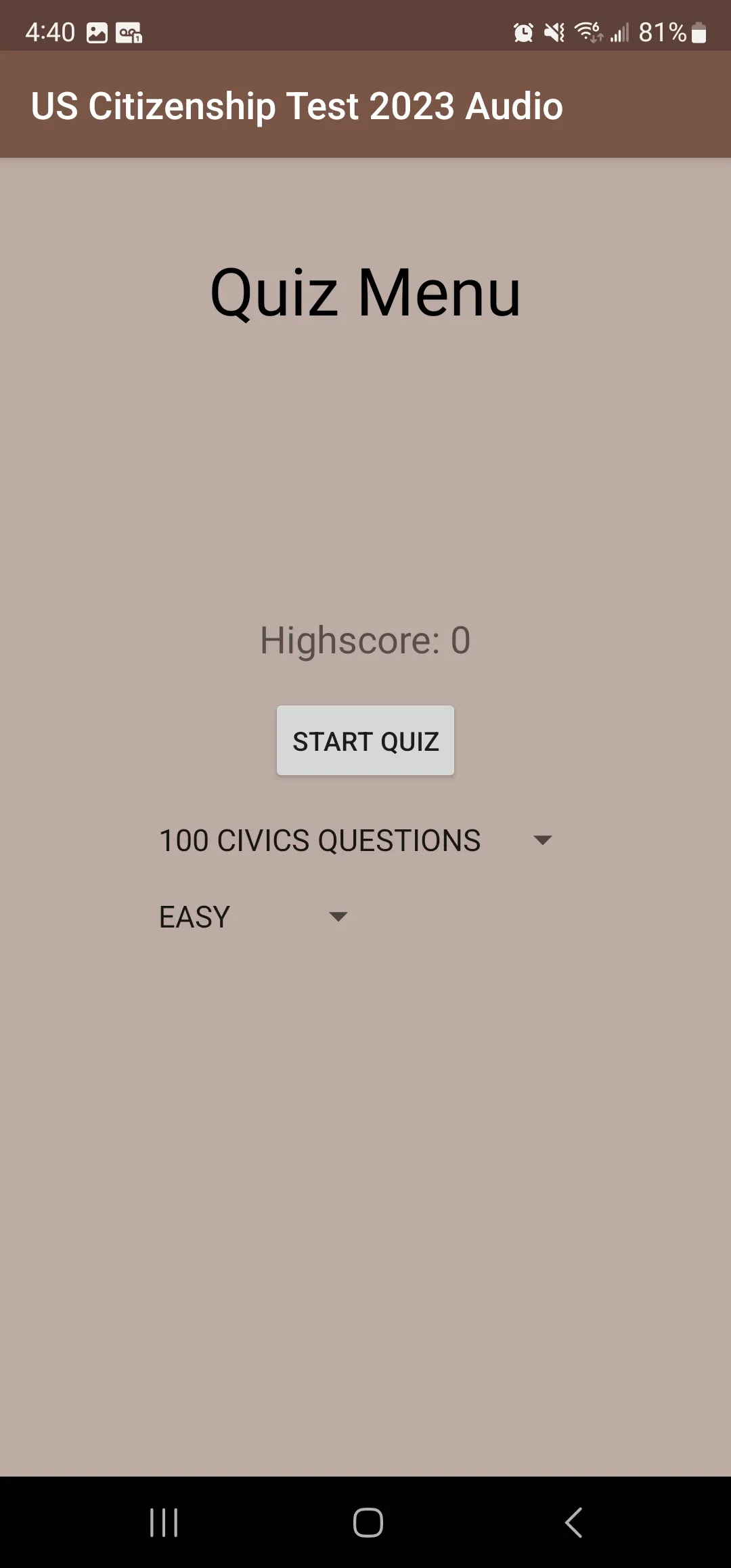 US Citizenship Test 2023 Audio | Indus Appstore | Screenshot