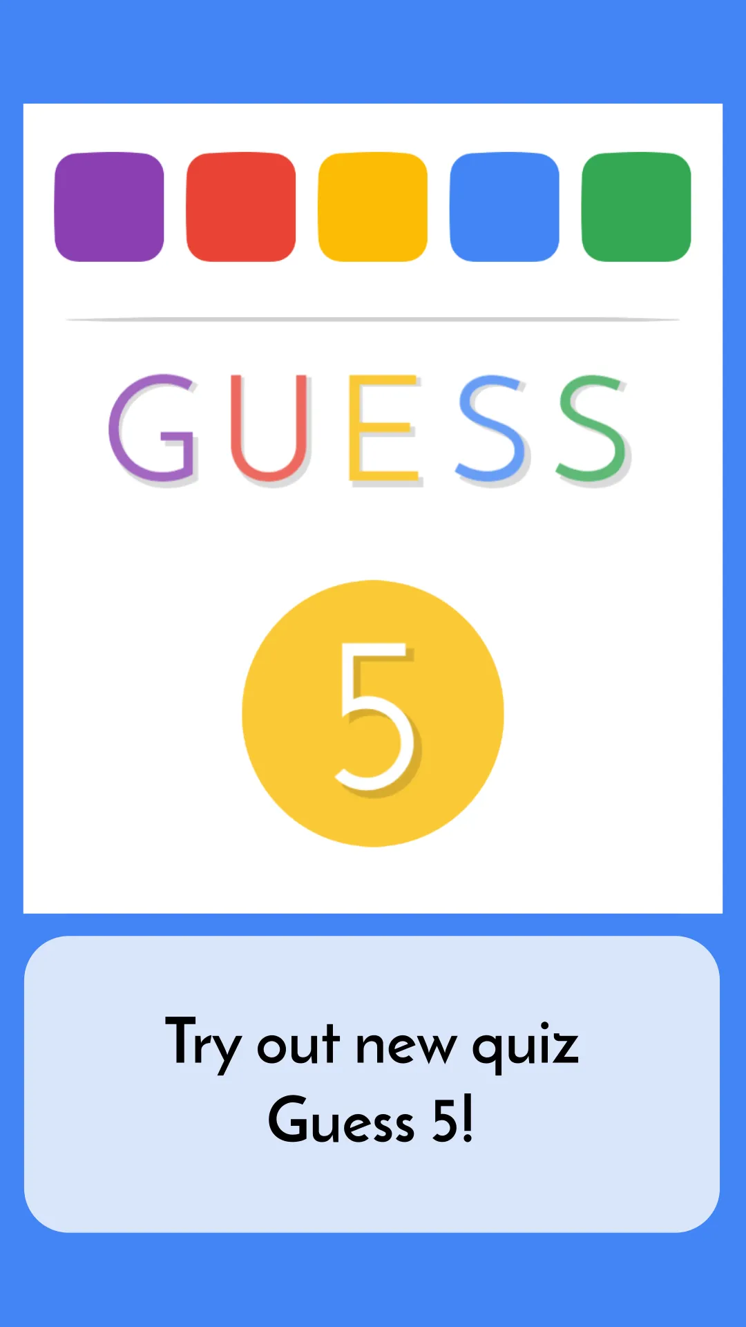 Guess 5 - Words Quiz | Indus Appstore | Screenshot