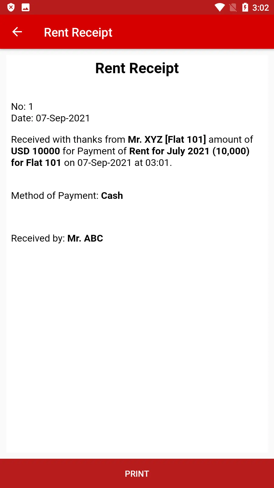 Rent Receipt | Indus Appstore | Screenshot