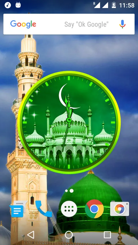 Allah Clock Live Wallpaper | Indus Appstore | Screenshot