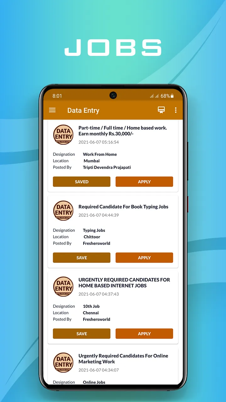 Data Entry Jobs at Home | Indus Appstore | Screenshot