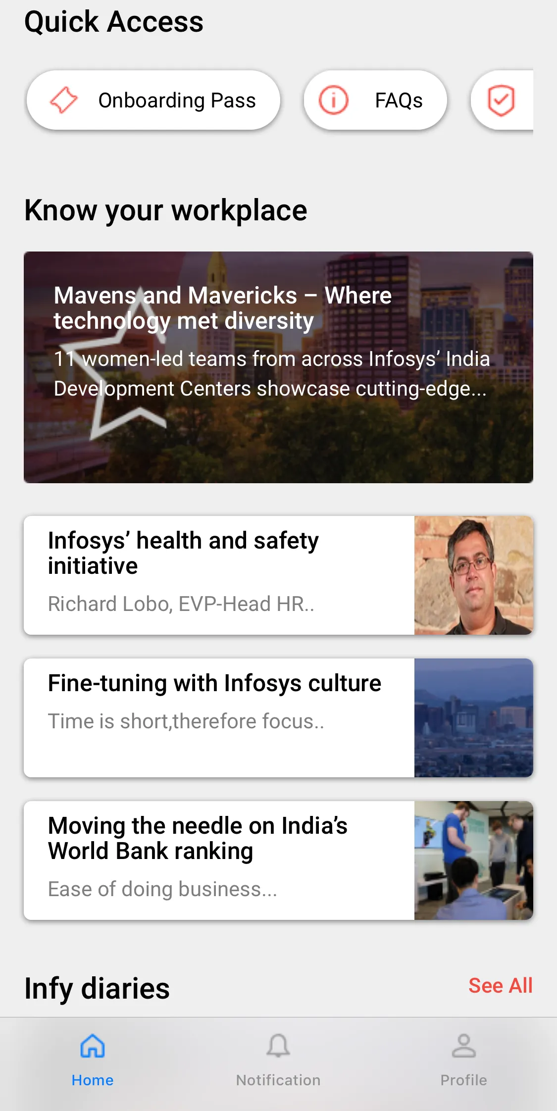 Infosys Launchpad | Indus Appstore | Screenshot