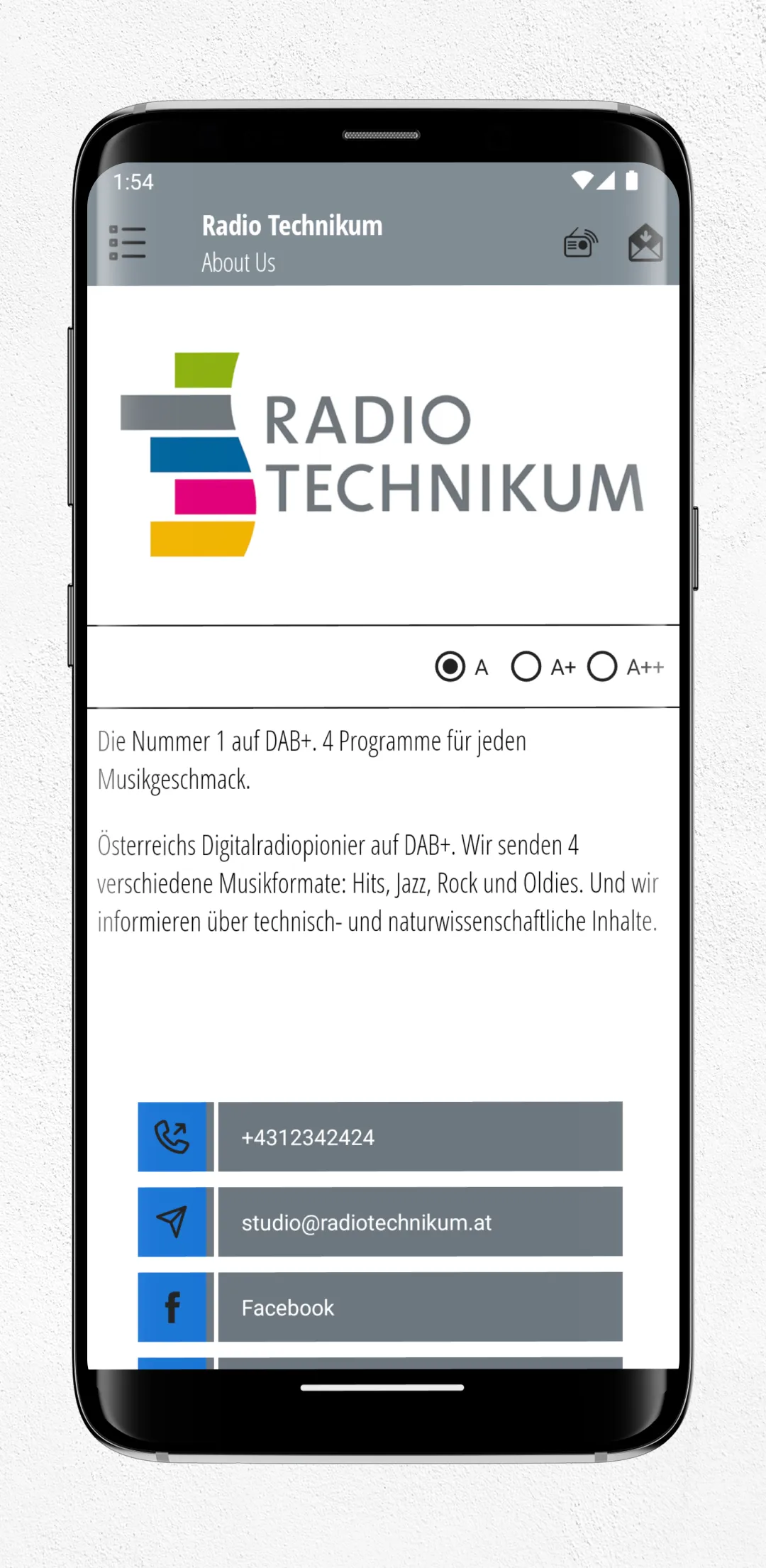 Radio ONE-Die neue Hitgarantie | Indus Appstore | Screenshot