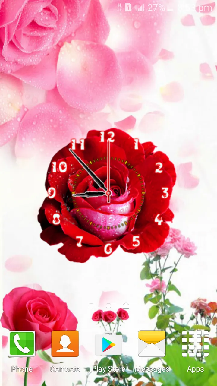 Rose Flower Clock | Indus Appstore | Screenshot