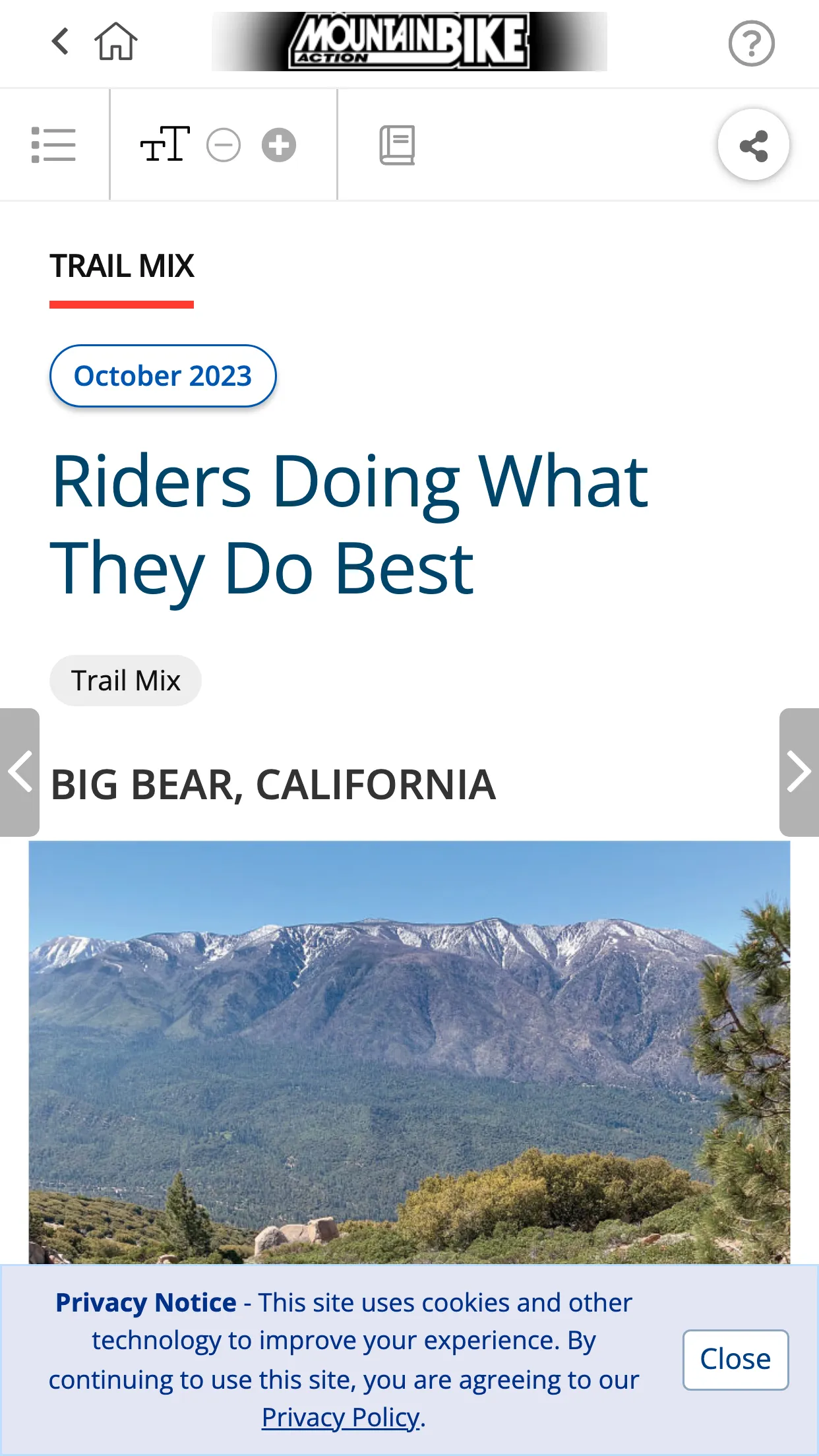 Mountain Bike Action Magazine | Indus Appstore | Screenshot