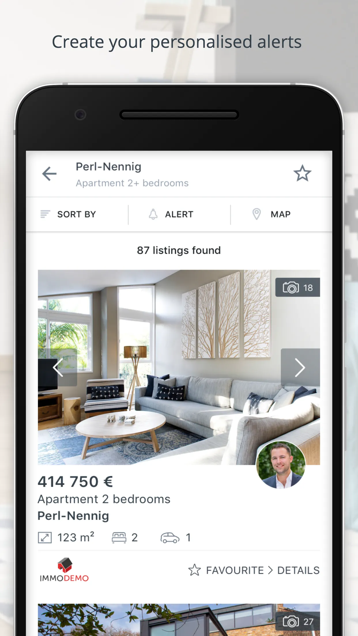 atHome.de Regional Real Estate | Indus Appstore | Screenshot