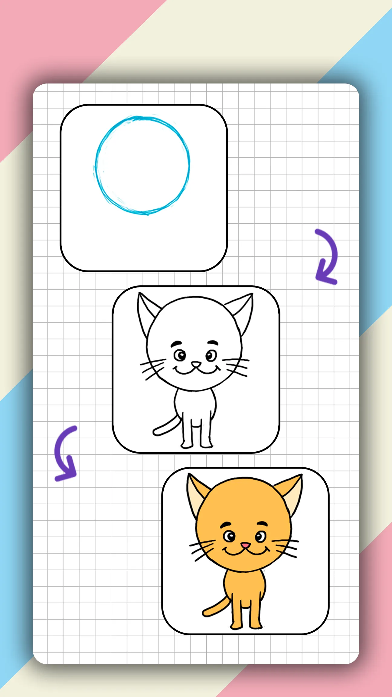 How to draw cute animals step  | Indus Appstore | Screenshot