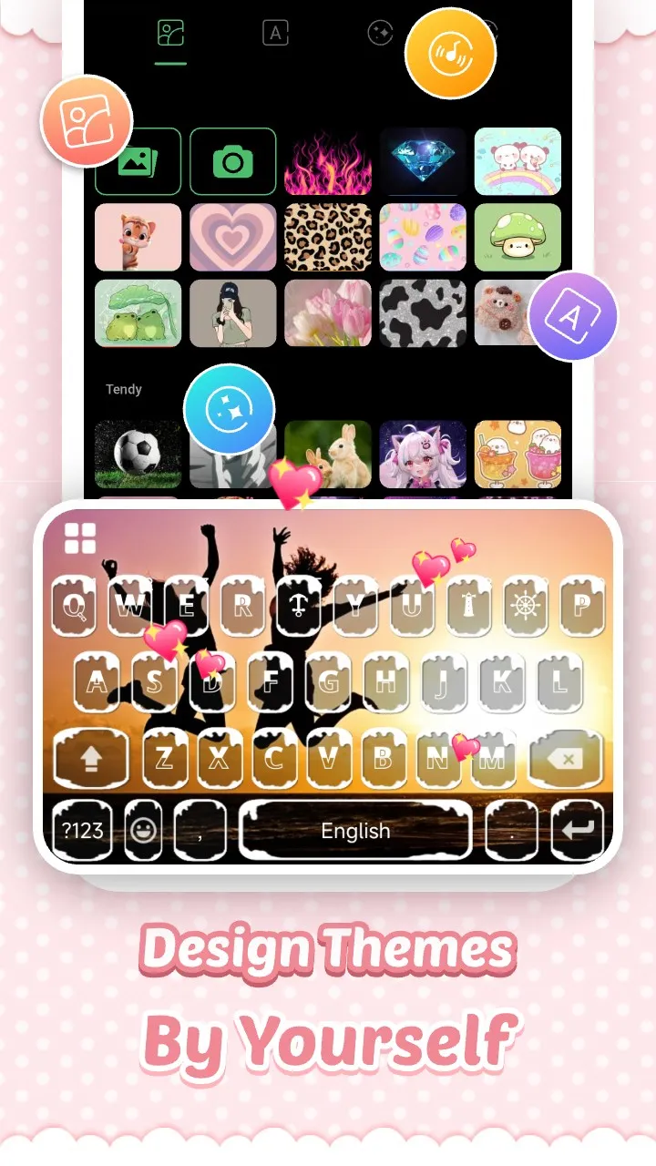 Pink Cute Hippo Theme | Indus Appstore | Screenshot