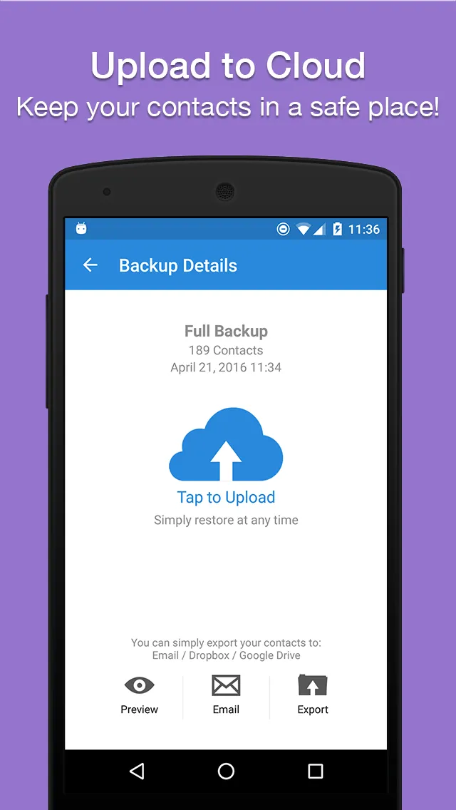 Easy Contacts Backup & Restore | Indus Appstore | Screenshot