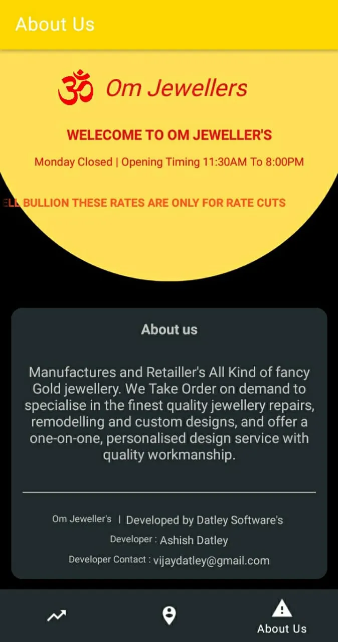 Om Jewellers Live Rate | Indus Appstore | Screenshot