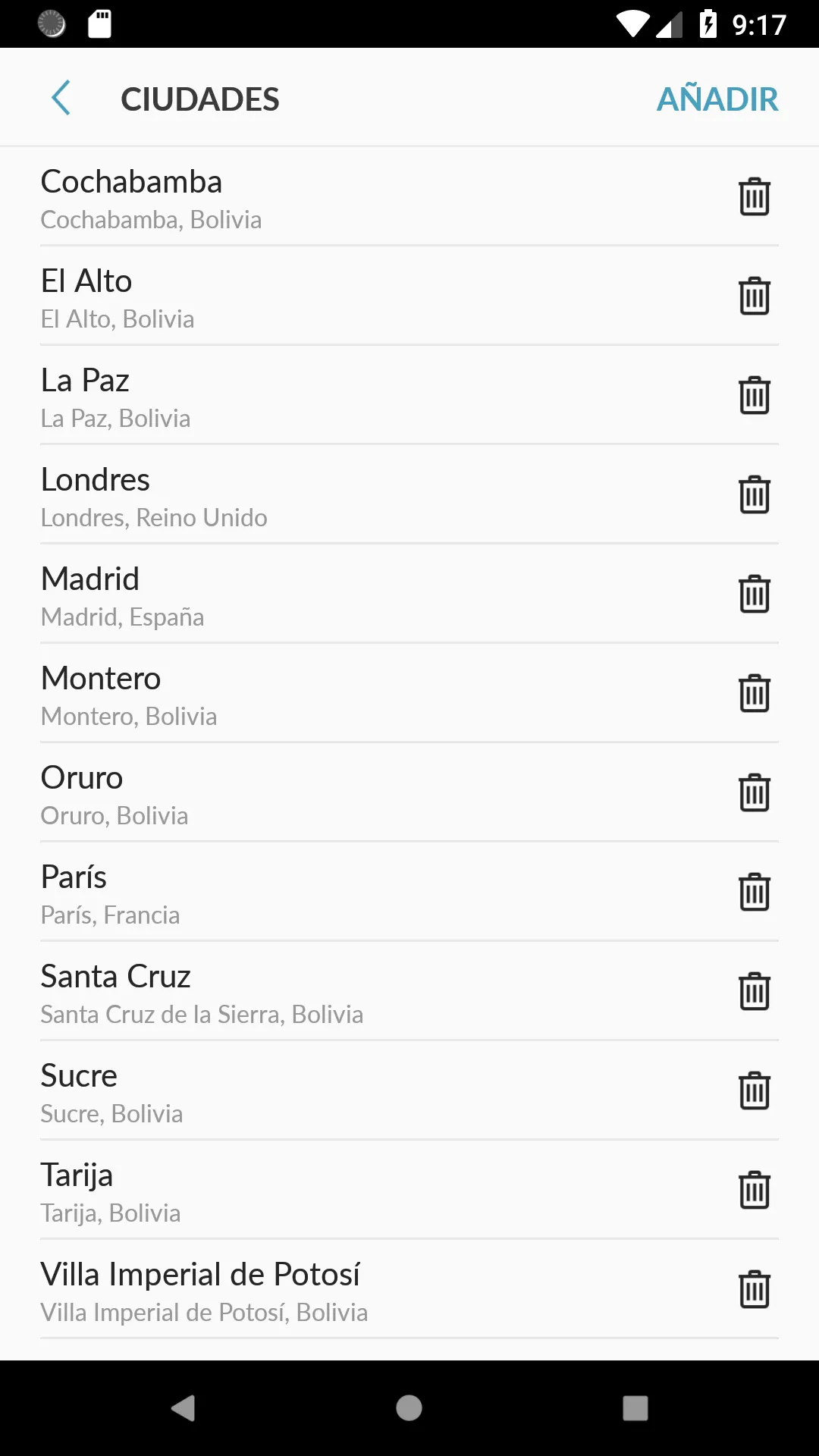 Bolivia Weather | Indus Appstore | Screenshot