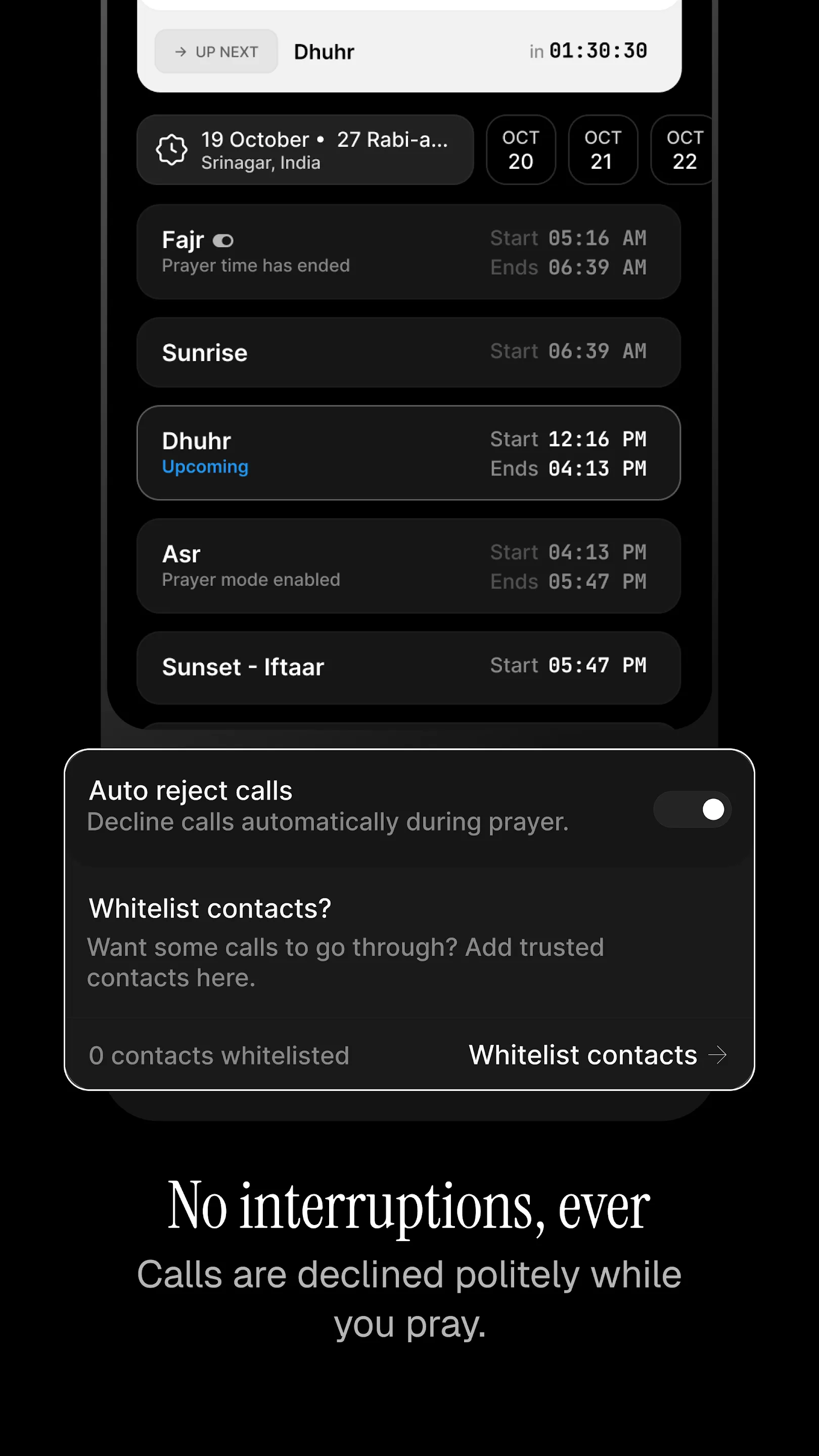 Prayer Mode: Auto Silent + SMS | Indus Appstore | Screenshot