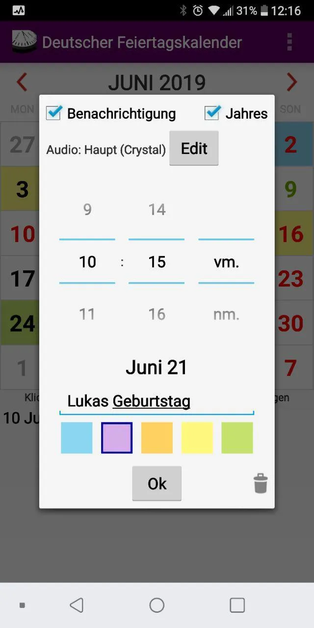 Deutsch Kalender 2023 | Indus Appstore | Screenshot