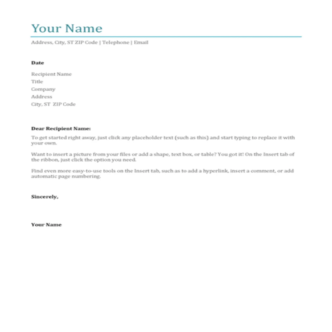 Cover Letter Templates | Indus Appstore | Screenshot