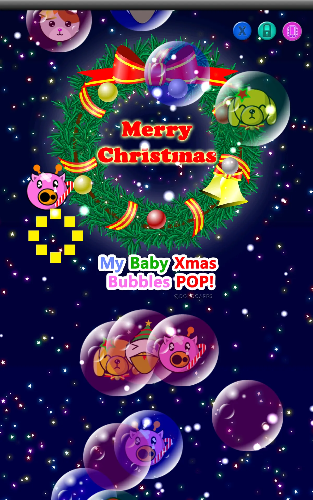 My baby Xmas (Bubbles pop!) | Indus Appstore | Screenshot