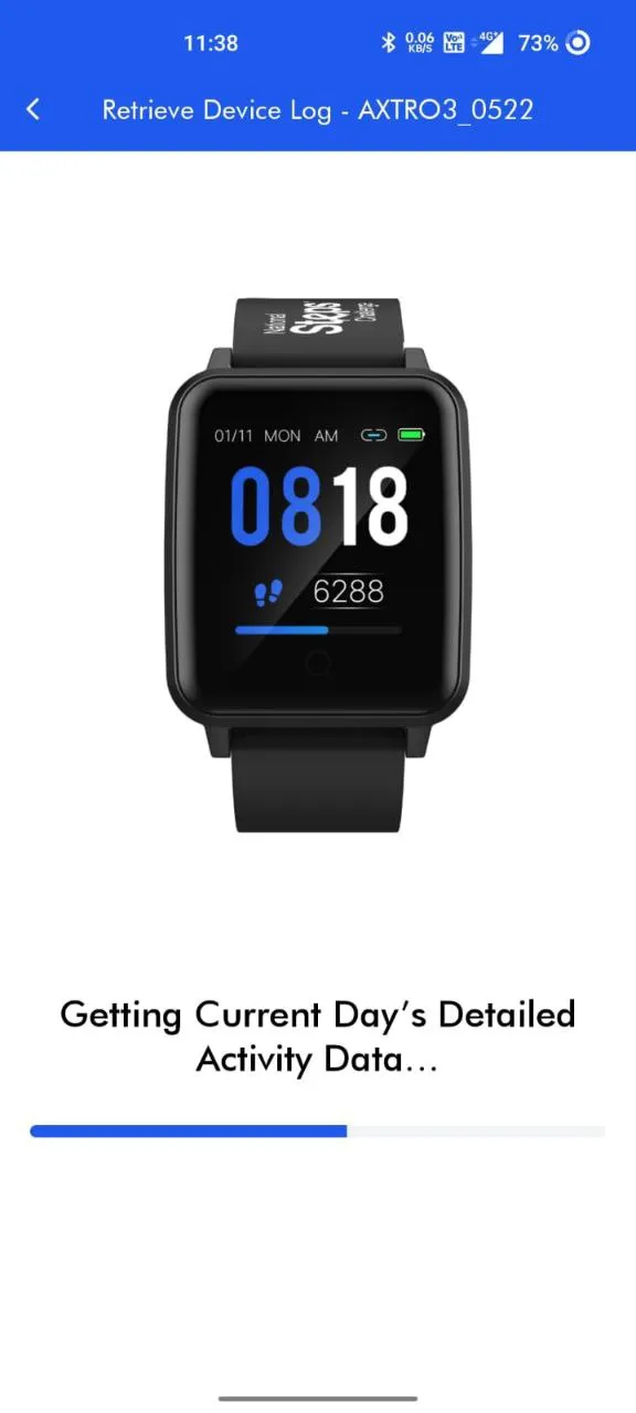 AXTRO Fit - Firmware Update | Indus Appstore | Screenshot