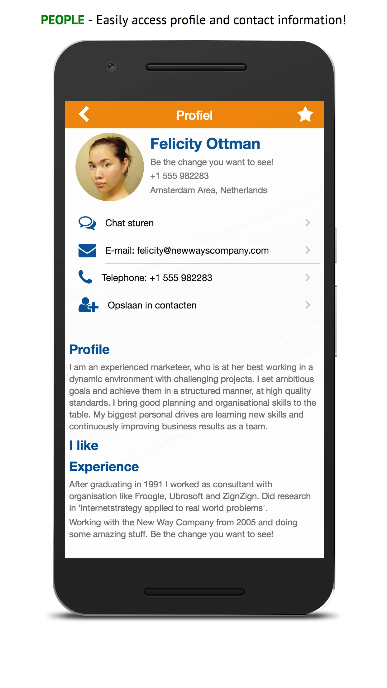 Sociaal Intranet Sensire | Indus Appstore | Screenshot