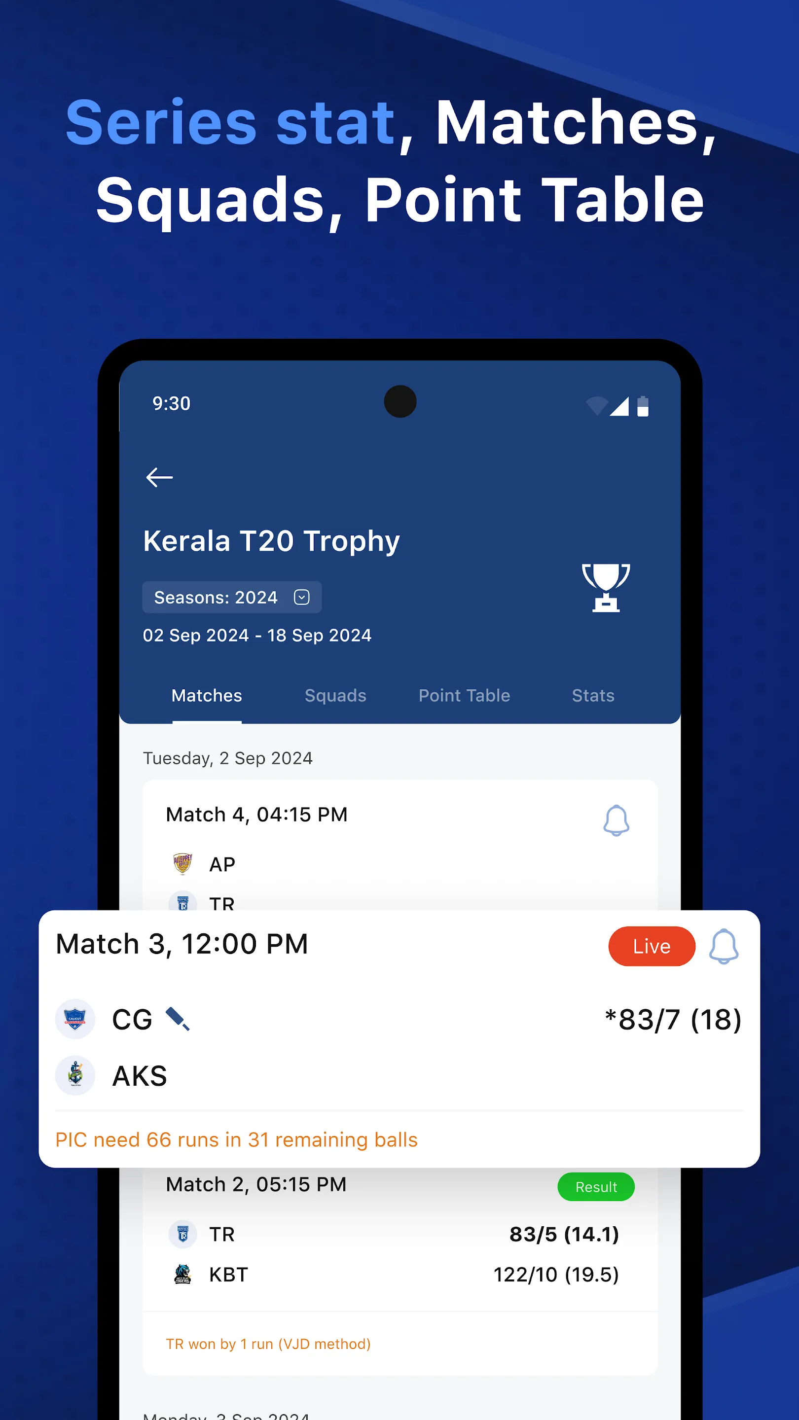 CricManiac: Live Cricket Score | Indus Appstore | Screenshot