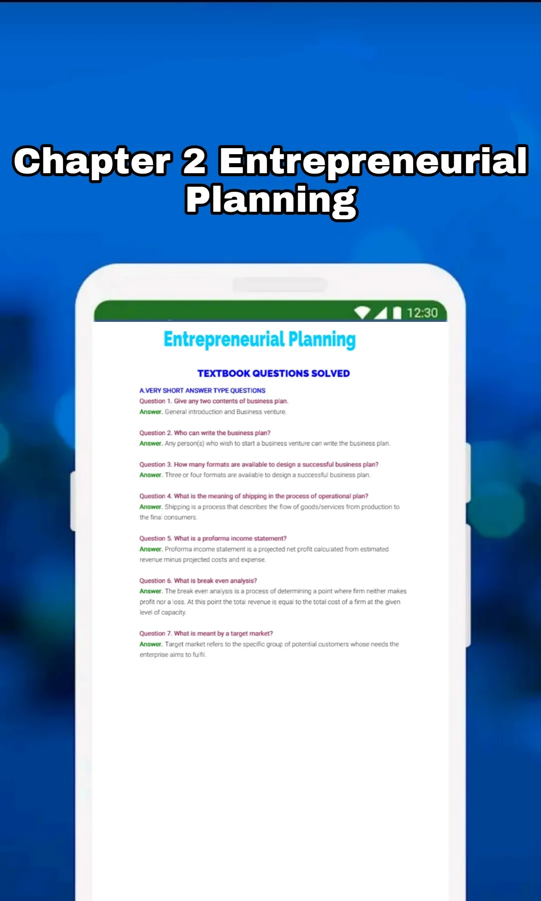 Class 12 Entrepreneurship CBSE | Indus Appstore | Screenshot