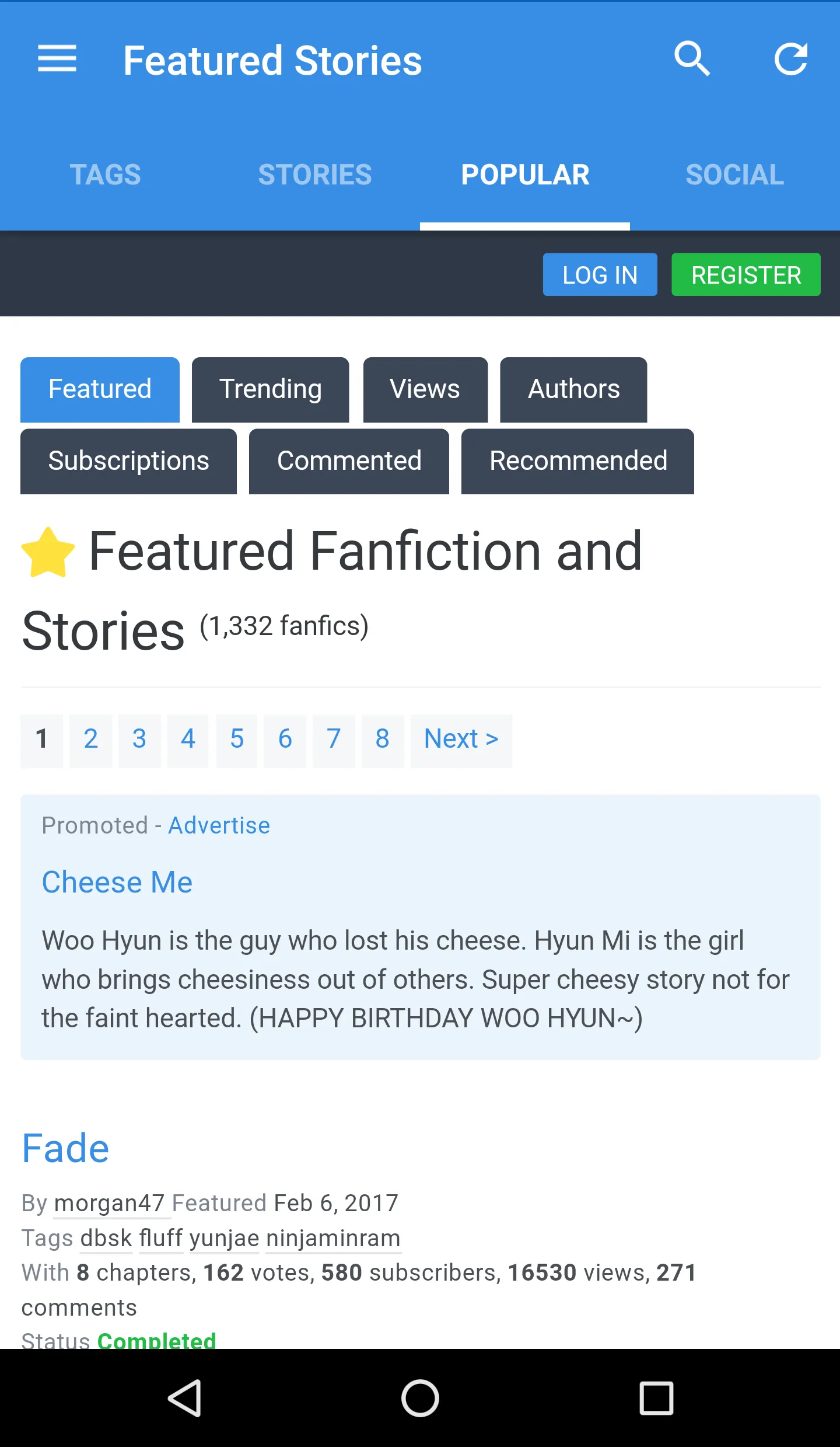 Asianfanfics | Indus Appstore | Screenshot