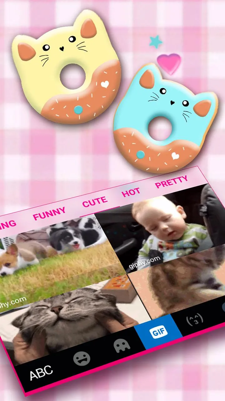 Kitty Cat Donuts Keyboard Them | Indus Appstore | Screenshot