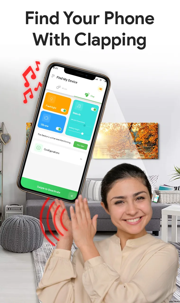 Find my phone by Whistle, Clap | Indus Appstore | Screenshot