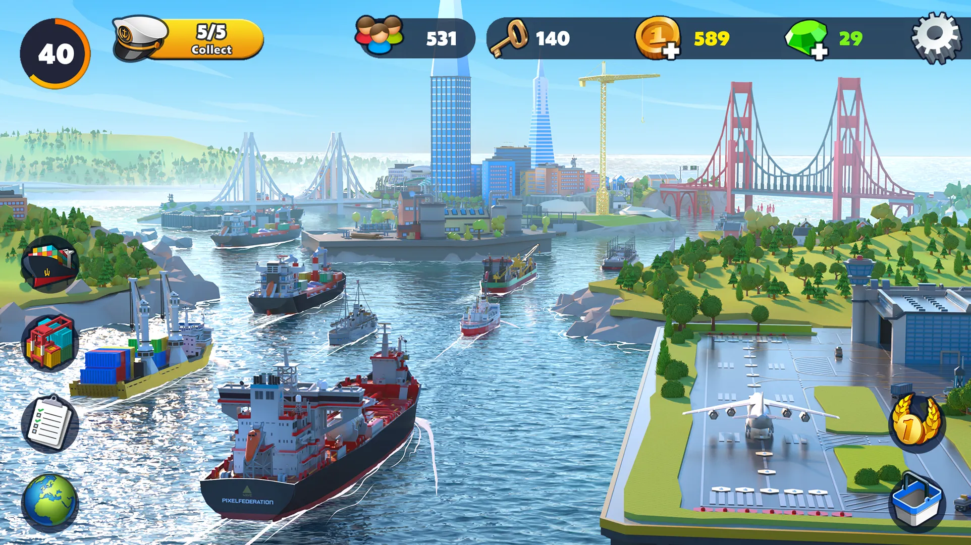 Port City: Ship Tycoon Games | Indus Appstore | Screenshot