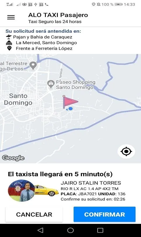 ALO TAXI -PASAJERO | Indus Appstore | Screenshot