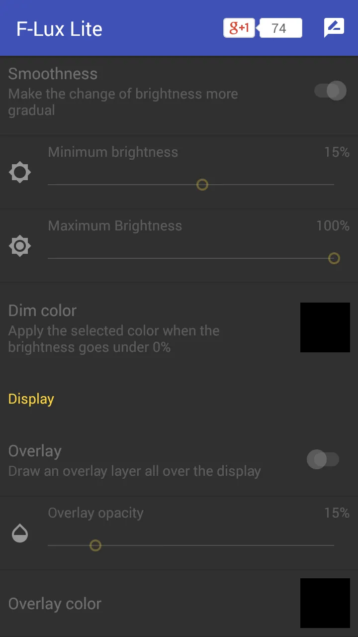 Screen Brightness Control Lite | Indus Appstore | Screenshot