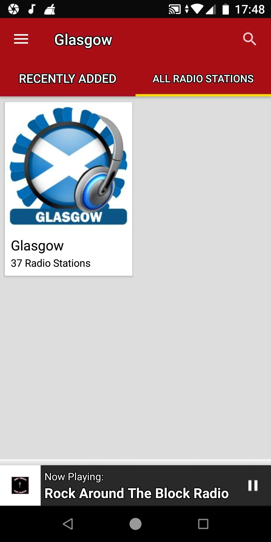 Glasgow Radio Stations | Indus Appstore | Screenshot