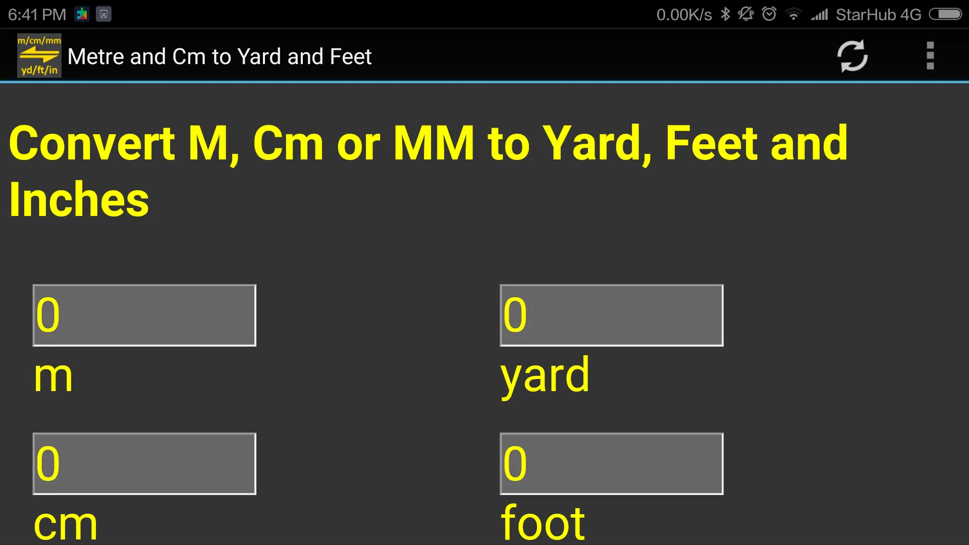 m, cm, mm to yard, feet, inch | Indus Appstore | Screenshot