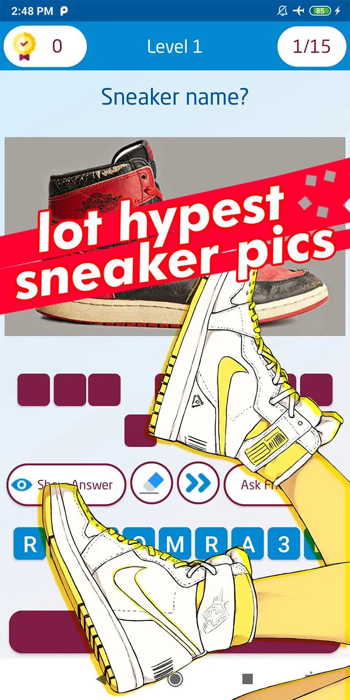 sneaker quiz | Indus Appstore | Screenshot