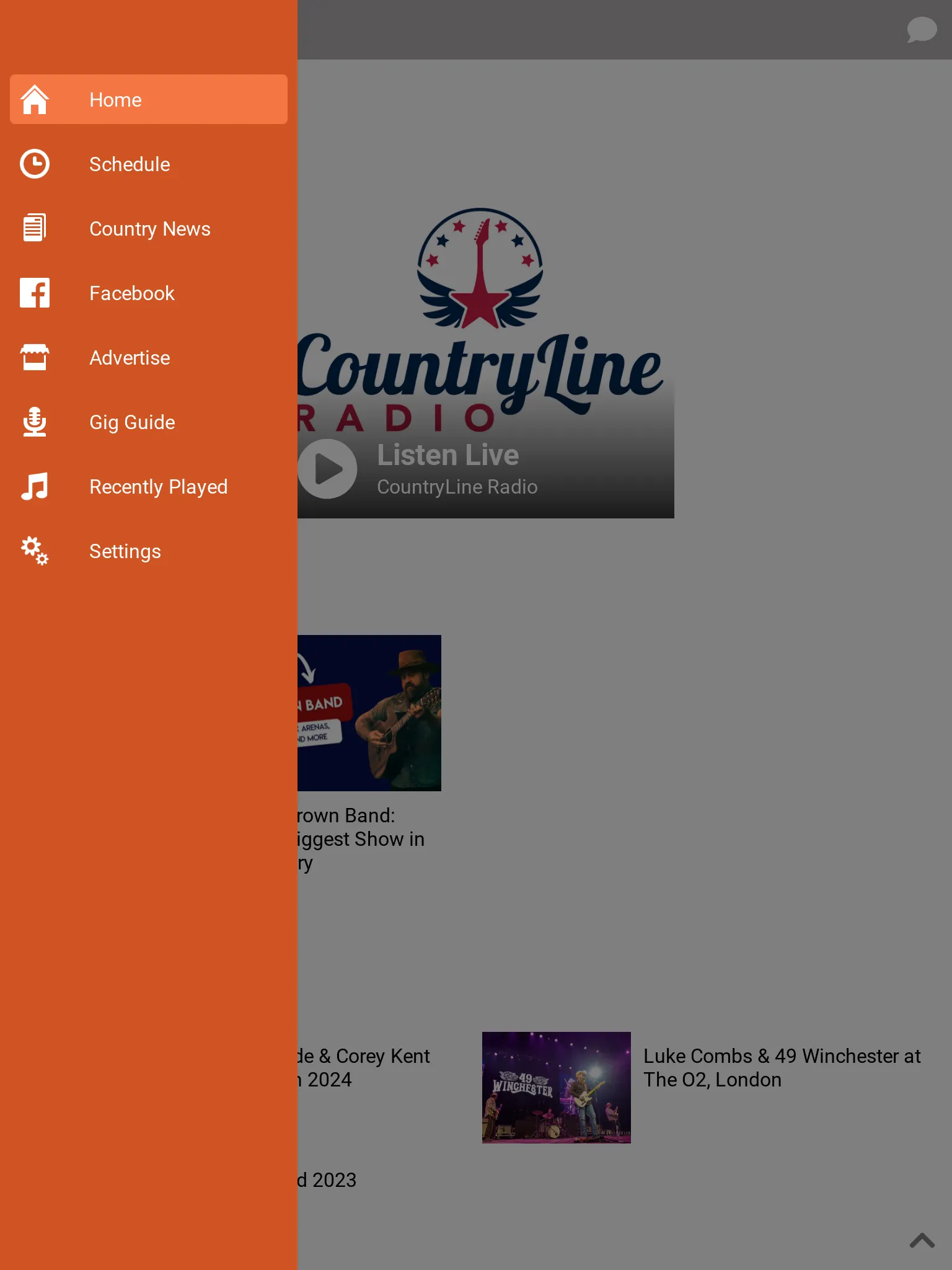 CountryLine Radio | Indus Appstore | Screenshot