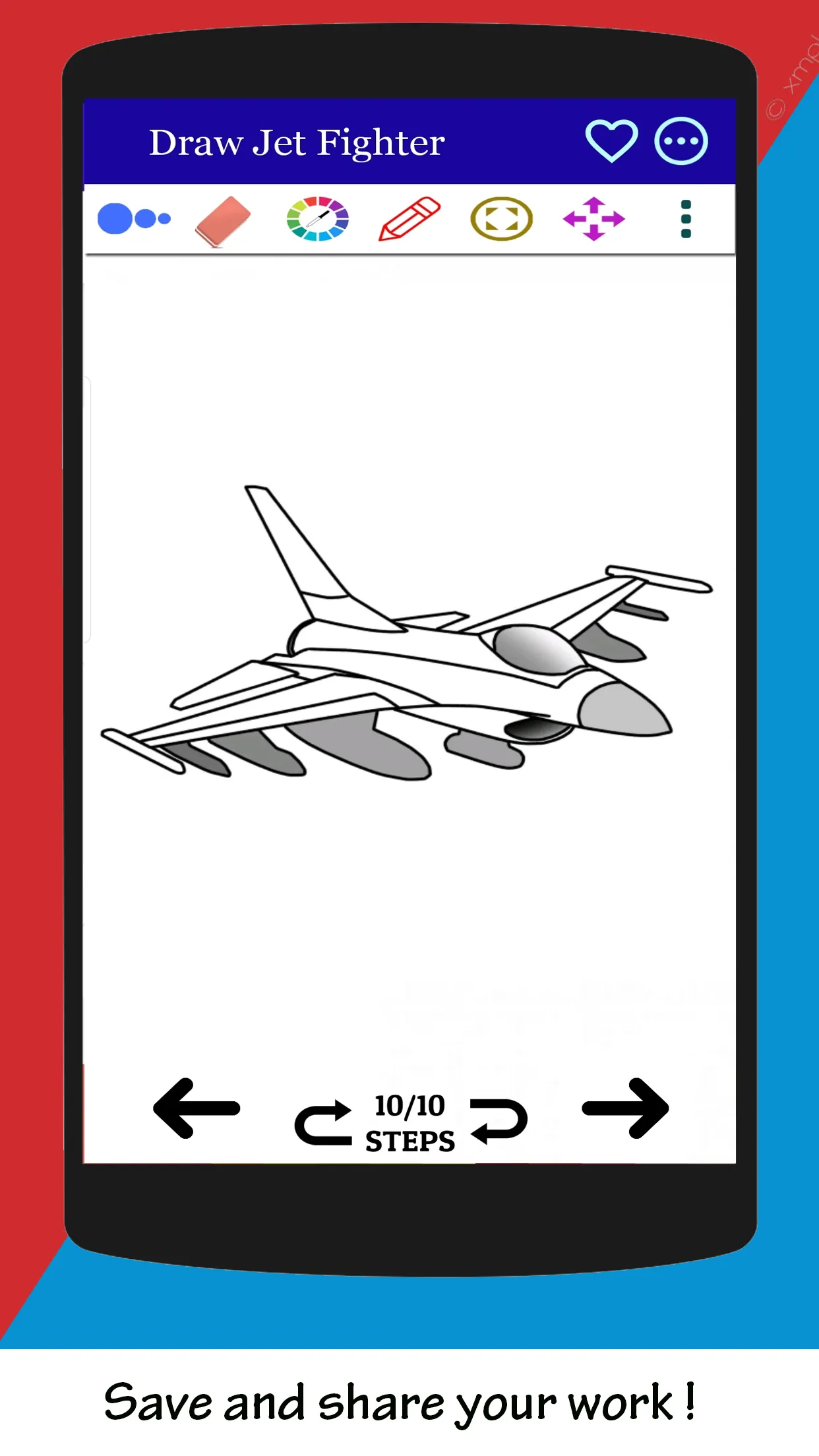 How to Draw Fighter Aircraft | Indus Appstore | Screenshot