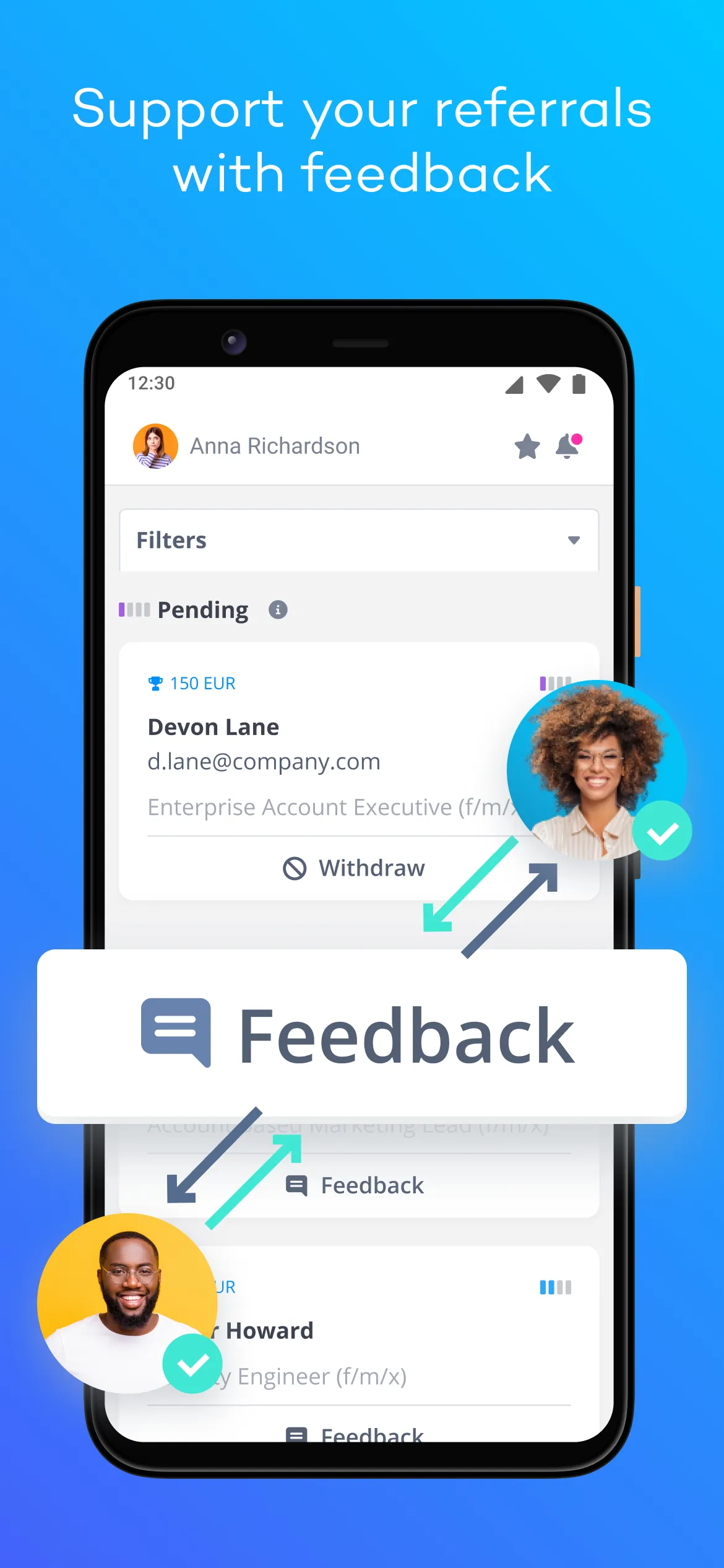 My Referrals | Radancy | Indus Appstore | Screenshot
