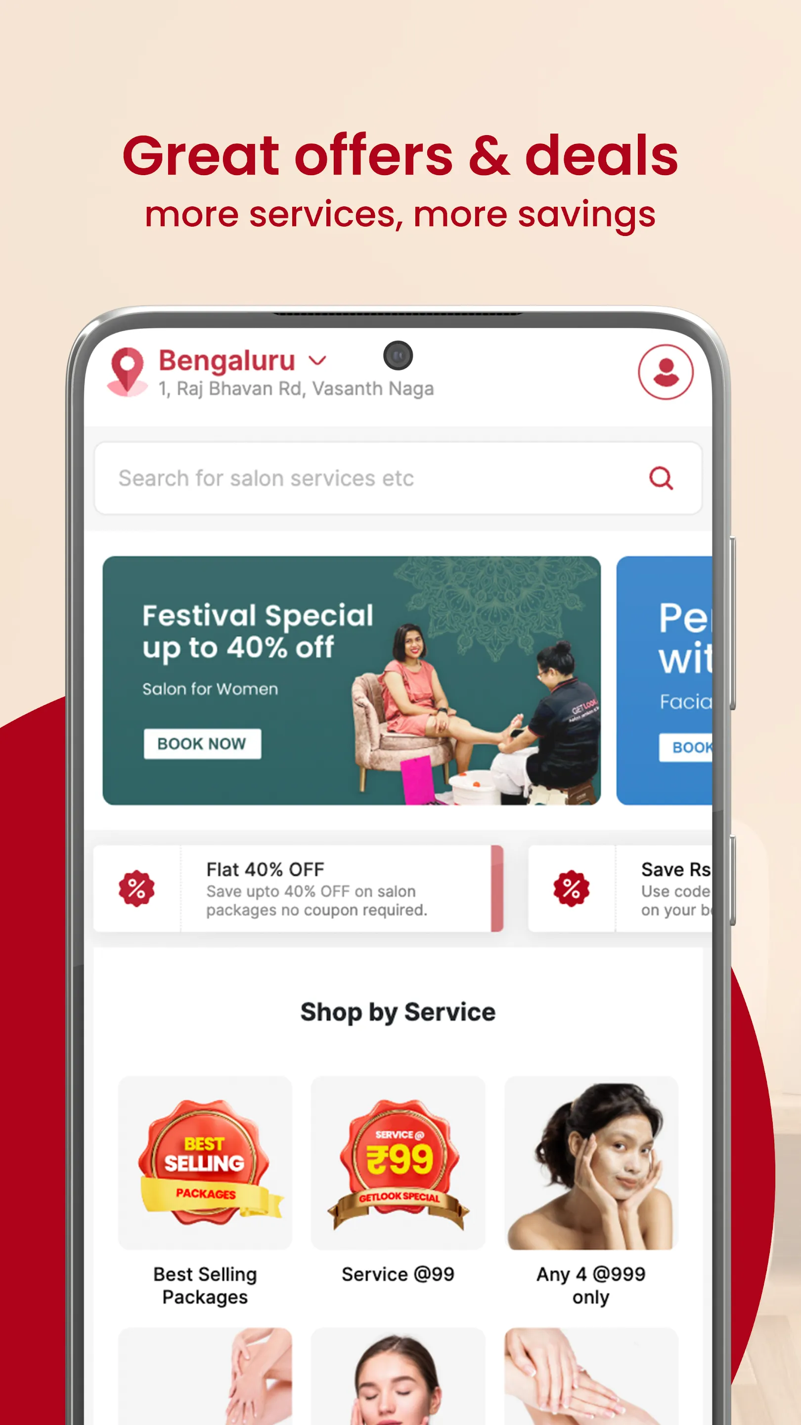 GetLook Salon at Home Services | Indus Appstore | Screenshot