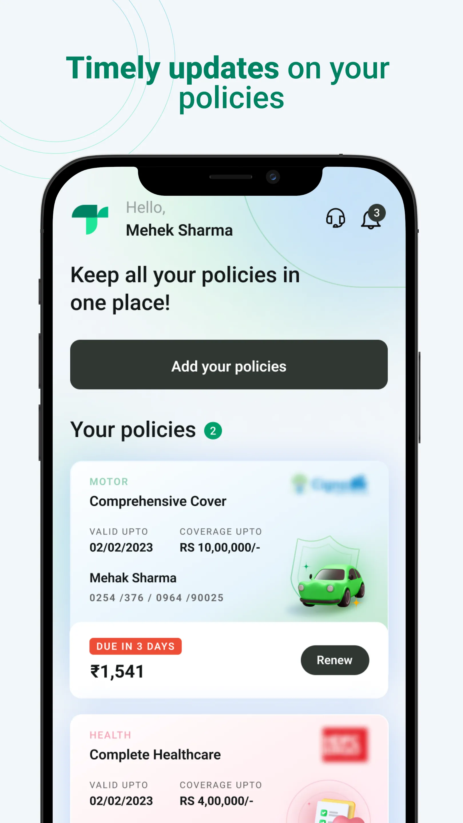 Turtlemint -Insurance & Claims | Indus Appstore | Screenshot