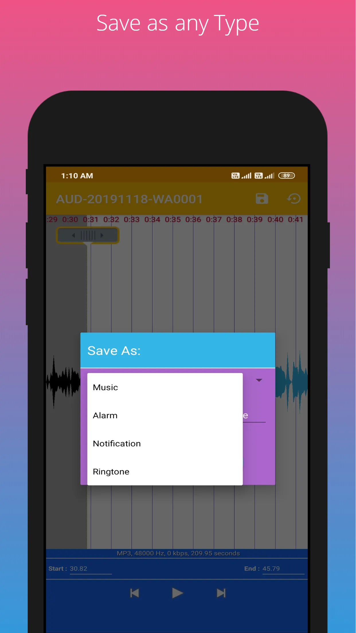 Mp3 Cutter and Ringtone Maker | Indus Appstore | Screenshot