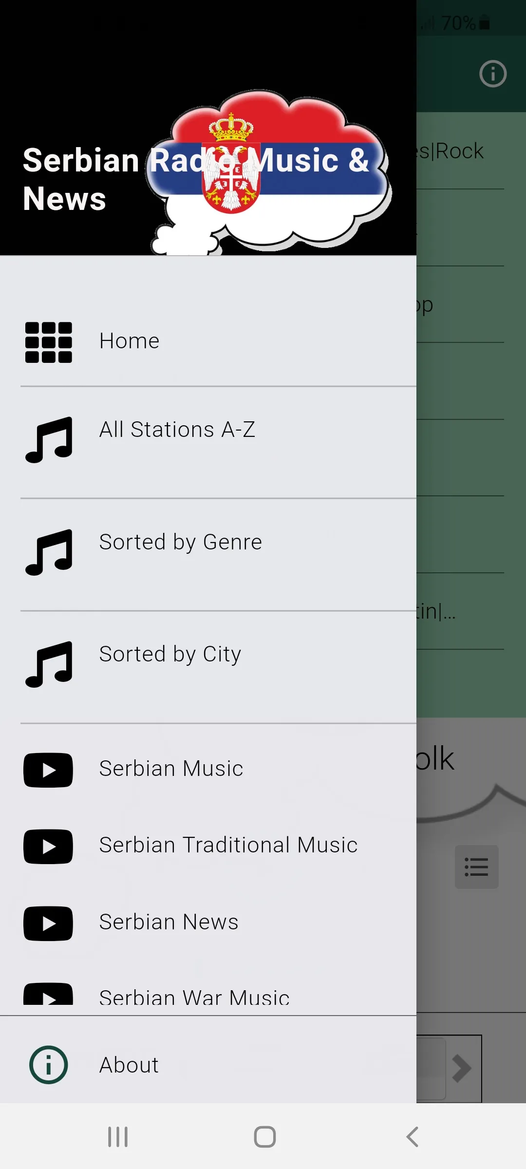 Serbian Online Radio Stations | Indus Appstore | Screenshot