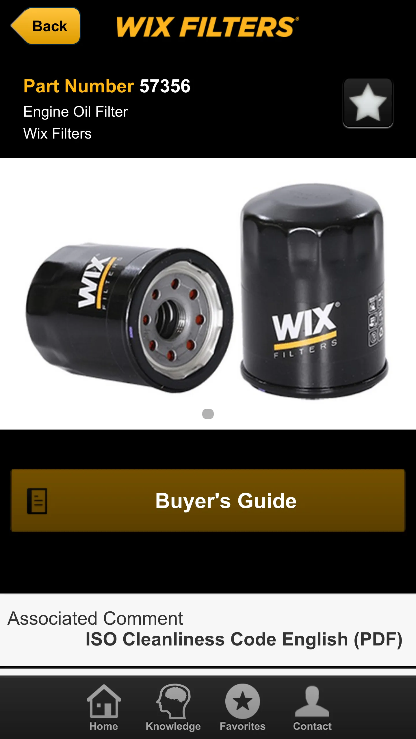 Wix Filters Mobile Catalog | Indus Appstore | Screenshot