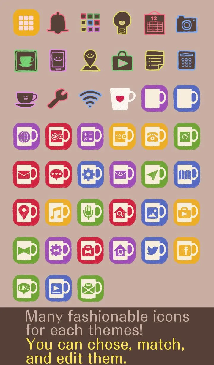 Rainbow Mugs Theme | Indus Appstore | Screenshot