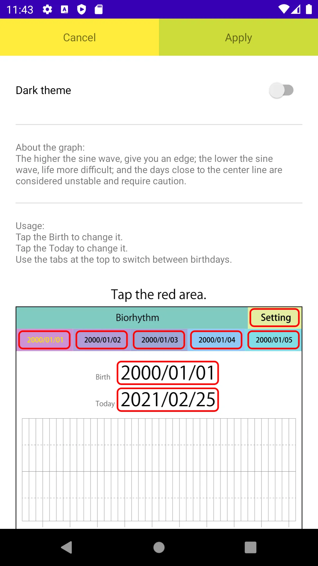 Biorhythm Diagnose | Indus Appstore | Screenshot