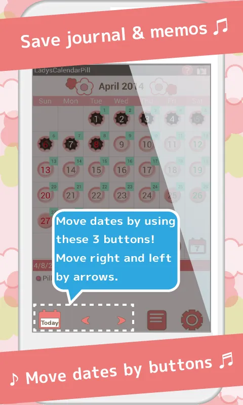 LadysCalendar Pill | Indus Appstore | Screenshot